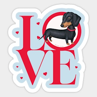 Dachshund Love Sticker